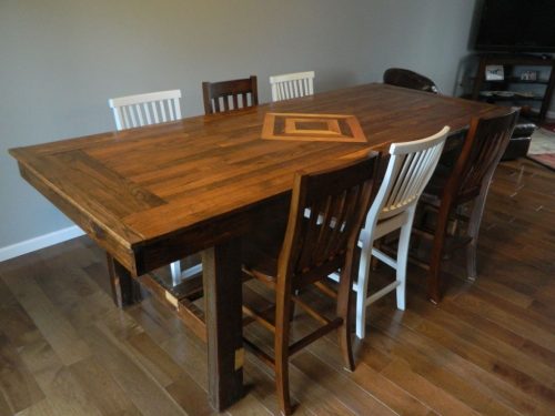 Reclaimed Flooring Dining Table Emmaus